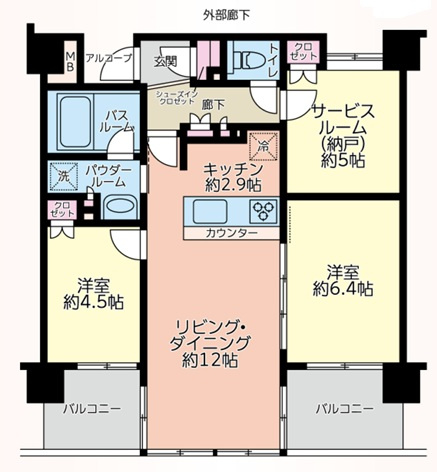 【間取り】 | アイランドコート中板橋