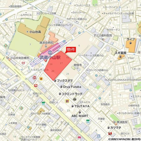パークシティ武蔵小山ザタワーの地図
