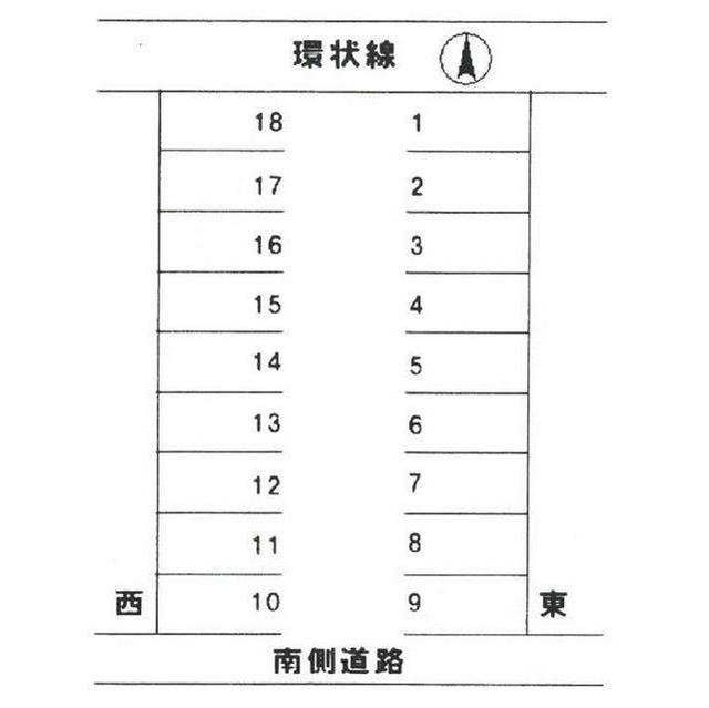 岐阜市長良２丁目の駐車場の間取り