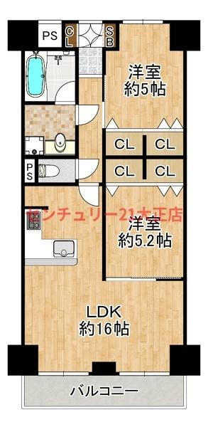 ファミール西九条の間取り