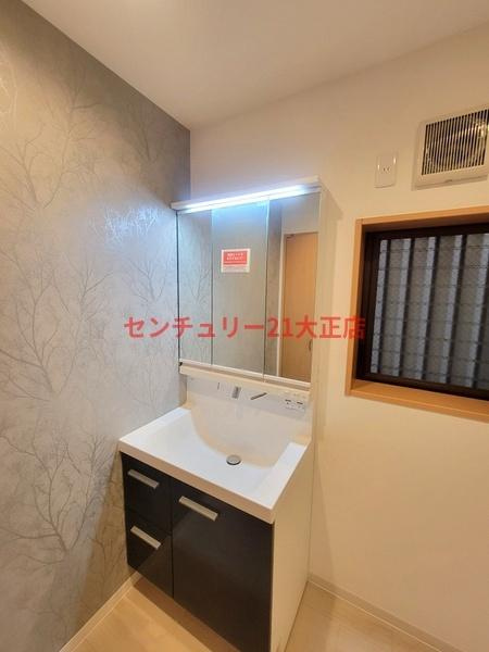 此花区伝法3丁目中古戸建の独立洗面台