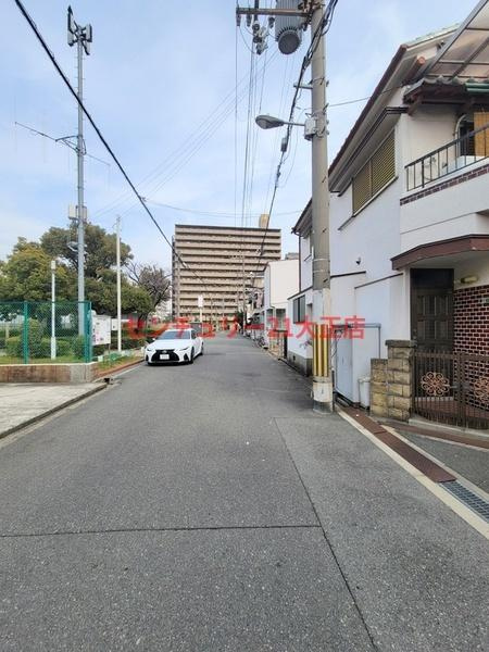 此花区伝法5丁目建築条件付土地2号地の前面道路含む現地写真