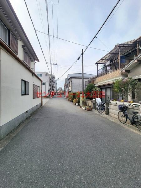 此花区伝法5丁目建築条件付土地2号地の前面道路含む現地写真