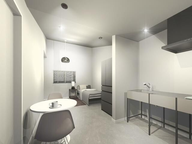 金田町ガレージハウスのキッチン