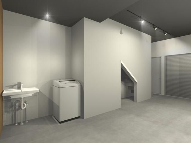 金田町ガレージハウスの内装