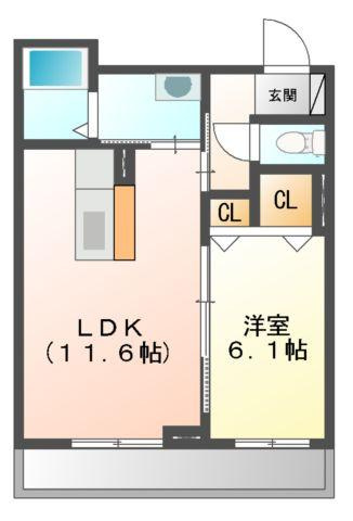 メゾンみくりな白石の間取り