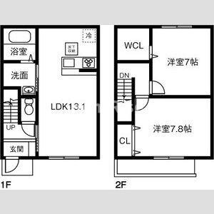MAISONETTE LAND 込野 Aの間取り