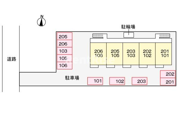 エルディム若宮の駐車場|駐車場