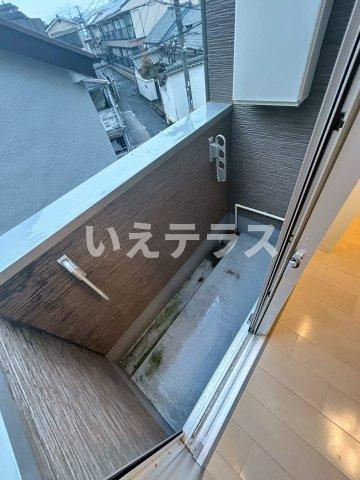 ハーモニーテラス矢部のバルコニー