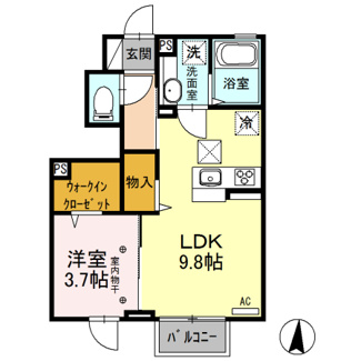 【間取り】 | カーサ クラシオン　Ｂ