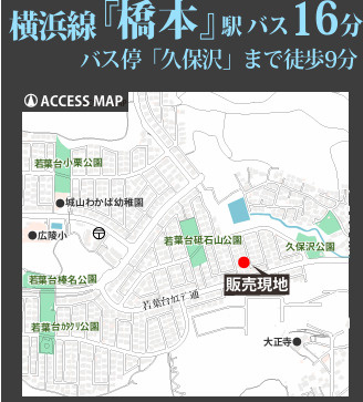 緑区若葉台１丁目　新築戸建の地図