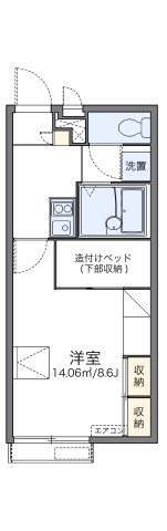 レオパレスノースアイランドⅢの間取り