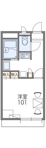 レオパレス桜井壱番館の間取り|代表的な間取のため実際の間取とは異なる場合があります
