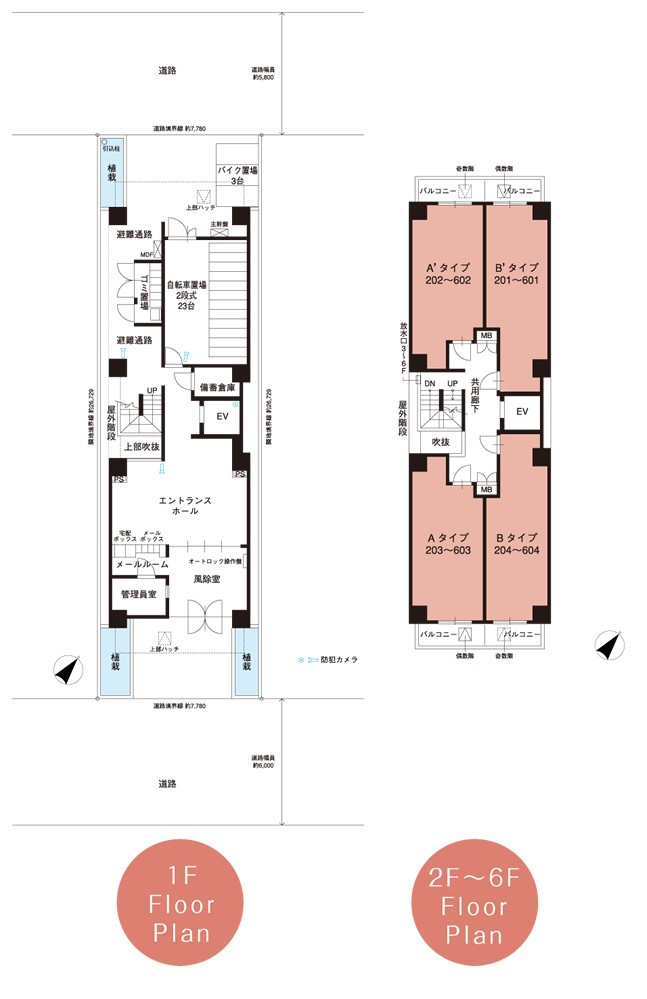 リヴシティ向島ツリービューの区画図