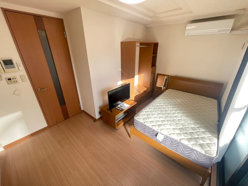 リバパレス靭公園の寝室|ゆとりの広さです