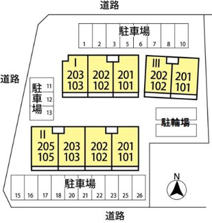 【区画図】 | セジュールネオサイト　Ⅰ