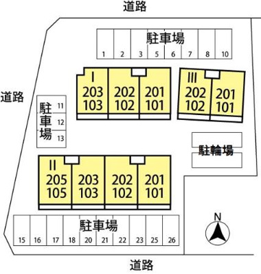 【区画図】 | セジュールネオサイト　Ⅰ