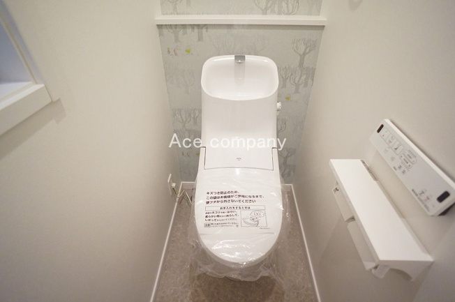 【トイレ】 | 八尾市荘内町1丁目 | トイレは1階と2階の2ヶ所に完備♪こちらは1階のシャワートイレです☆