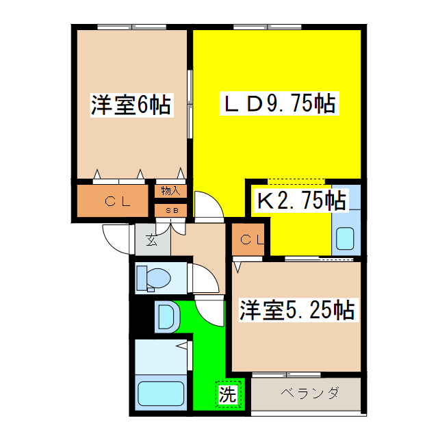 コーポブレーメンＤ館の間取り