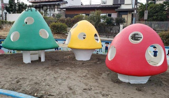 旭区中沢３丁目2期戸建てのその他|中沢町公園が近くにあります♪きのこの遊具でかくれんぼなども楽しめそうです♪