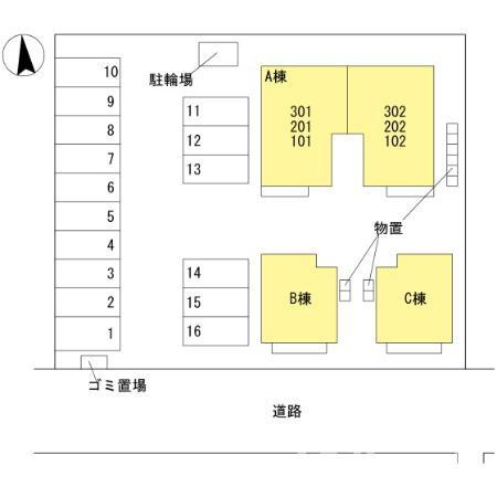 メゾンアルカンシェル の区画図
