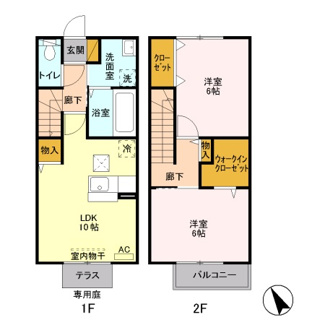 【間取り】 | ラフィネコート　Ａ