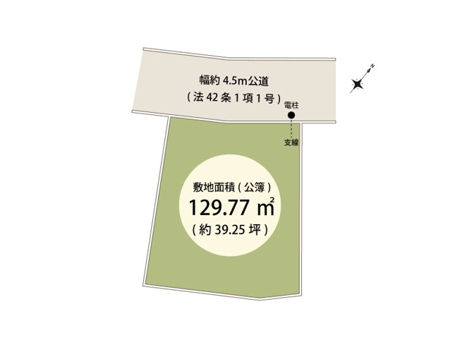 【土地図】 | 新座市片山1丁目　建築条件無売地　全1区画　(保谷店) | 建築条件はございません。お好きなハウスメーカーを選び、理想の住まいを建てることができます。※図面を基に作成しています。現況と異なる場合は現況を優先いたします。