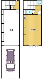 【間取り】 | CARGO PIT.（テナント） | 田島ガレージハウス（テナント）　間取り