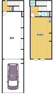 【間取り】 | CARGO PIT.（テナント） | 田島ガレージハウス（テナント）　間取り