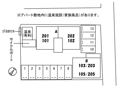 【区画図】 | メゾンはなゆ　A棟