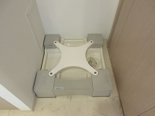 ライオンズ千葉寺ステーションフロントレジデンスの設備|室内洗濯機置場　※2025年3月撮影