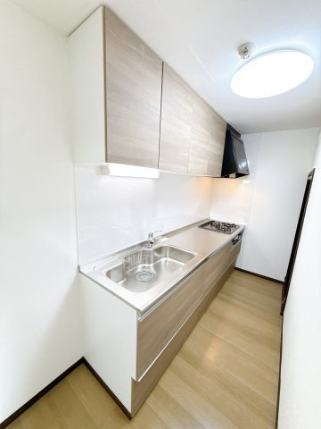 千葉市花見川区作新台８丁目の賃貸マンションのキッチン|お料理しやすいキッチンです