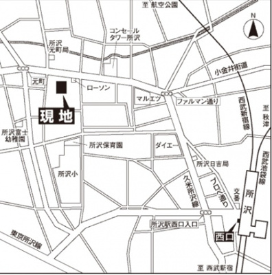 【地図】 | コスモガーデンズ所沢