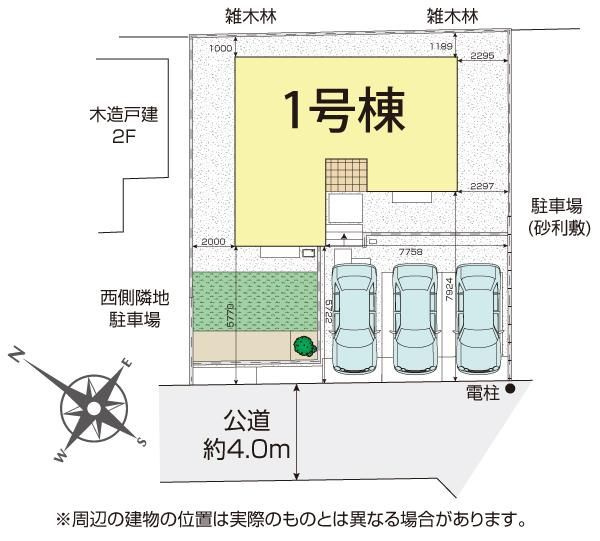 狭山市北入曽2期　新築戸建の外観