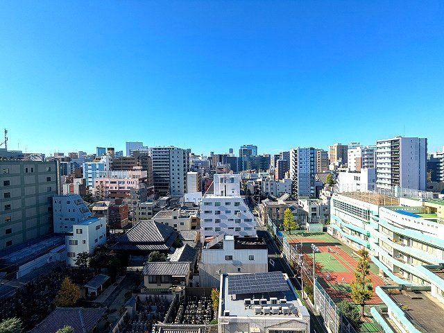 geo ent上野稲荷町の設備|11Fバルコニーからの眺望です