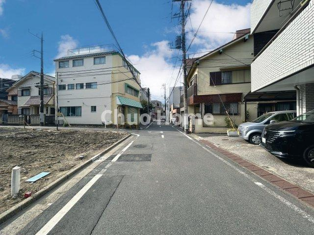 江戸川区平井1丁目新築分譲住宅の前面道路含む現地写真|全面道路