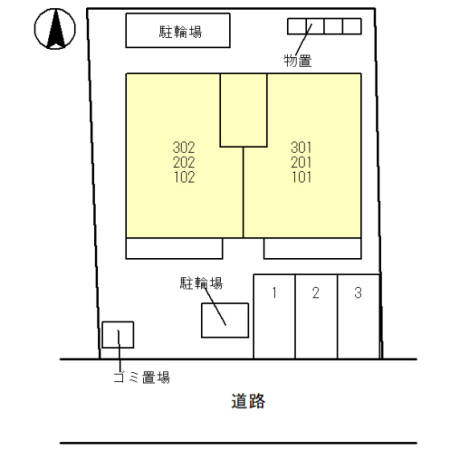 モンパレスの区画図