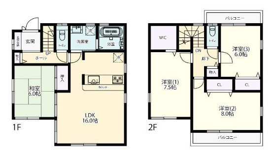 【間取り】 | 川口里 | 4LDK