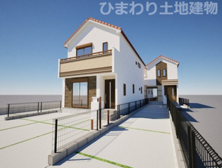 【外観】 | 寒川町一之宮2丁目  1号棟 6期 | イメージパース（完成時に現況と異なる場合は現況優先となります）