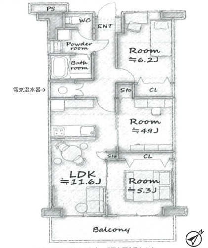 【間取り】 | 蓮根サンハイツ
