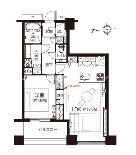 東京シーサウスブランファーレの間取り