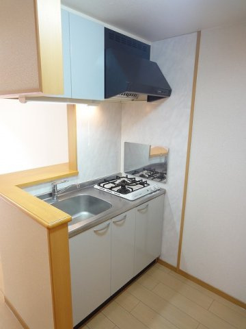 プラシードレジデンスのキッチン|コンパクトなキッチンで掃除もラクラク