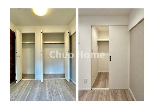 下谷第2サマリヤマンションの収納|居室にはクローゼットを完備し、自由度の高い家具の配置が叶うシンプルな空間です。お子様の成長と必要になる子供部屋を与えるにはぴったりの間取りですね。