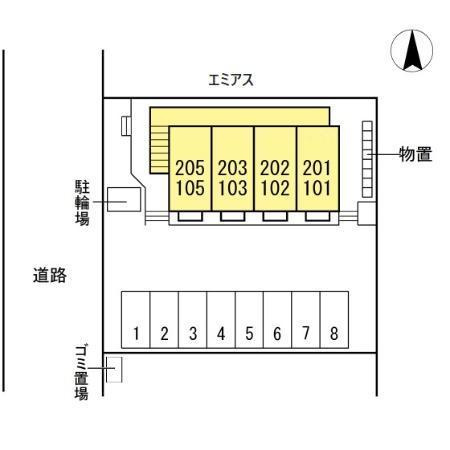 ナゴミエルエミアス エミアスの区画図