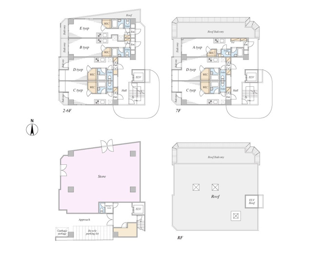 【間取り】 | 世田谷区大蔵2丁目　1棟レジデンス