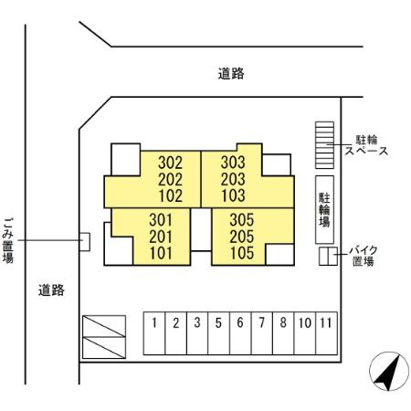 フェリーチェの区画図