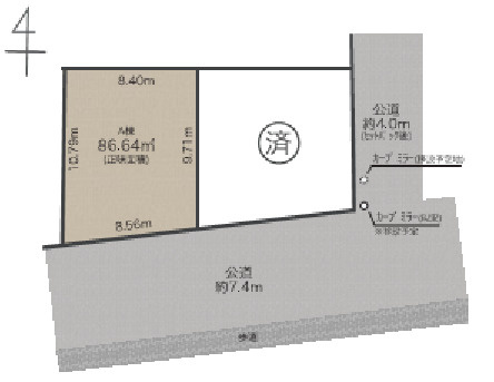 品川区西大井１丁目　新築分譲住宅の区画図