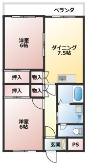 【間取り】 | メゾン城南