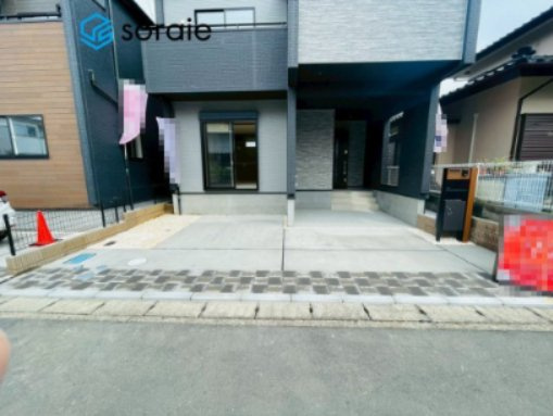 川越市並木　全2棟　新築戸建の駐車場|4/24　撮影