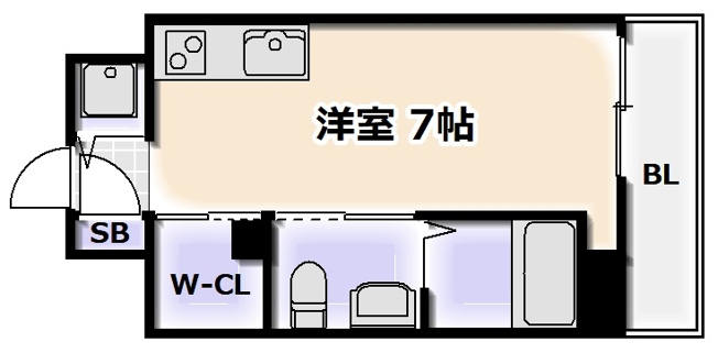 【間取り】 | コーラルポワント難波WEST